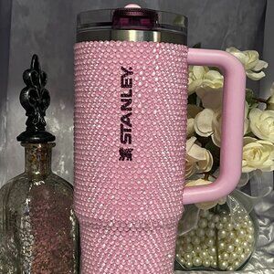 30 oz. Flip Top Pink Rhinestone Stanley Cup